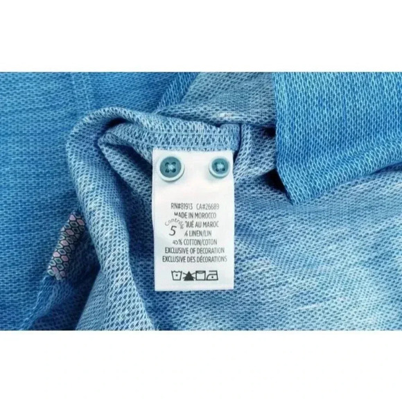 Robert Graham Size Small Classic Mens Linen Blend Brixton Embroidered Logo Shirt - Picture 8 of 10